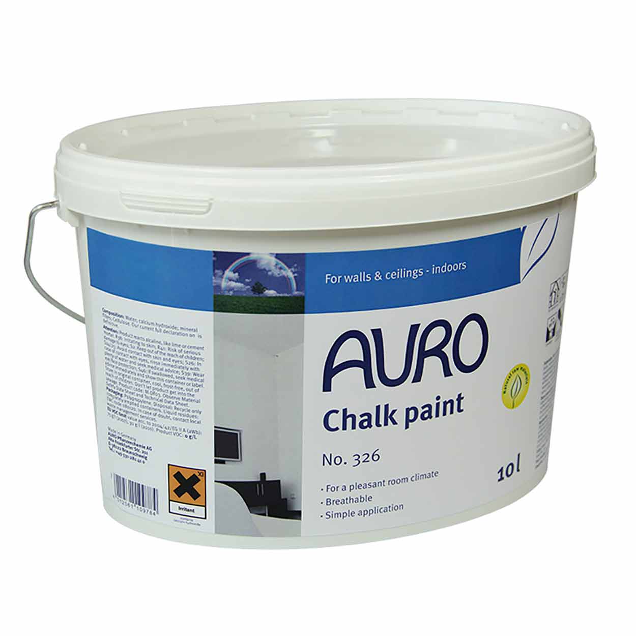 Natural Chalk Paint - Eco Mineral Interior Wall Paint Auro 326
