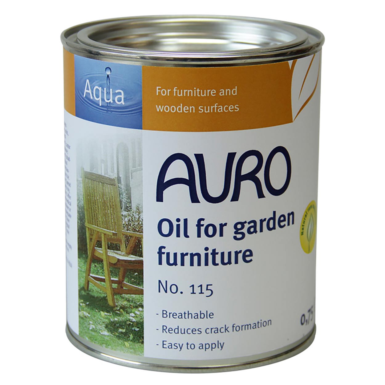 Auro 115 Natural Water Based Oil for Garden Furniture