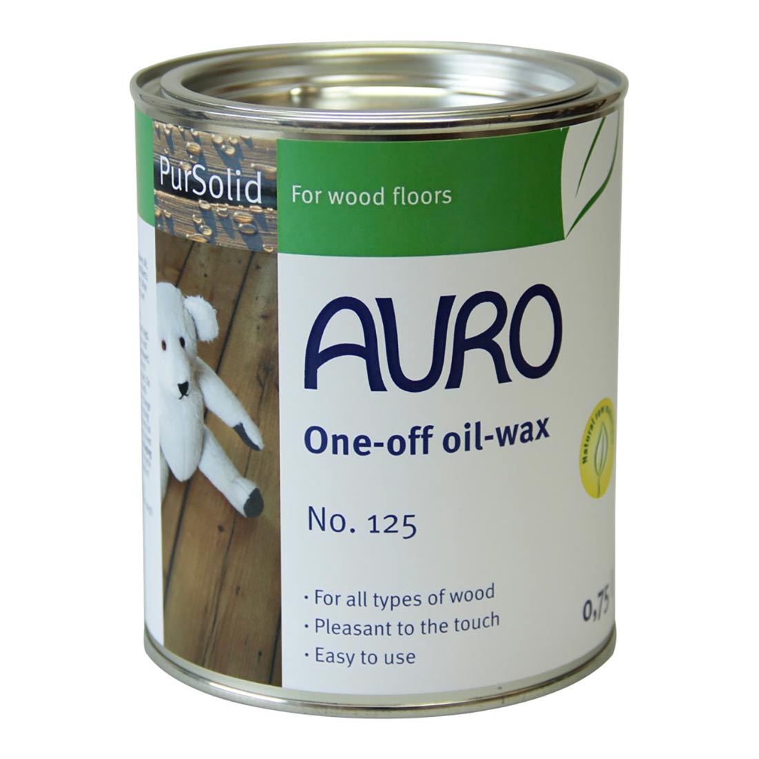 1 COAT NATURAL WOOD OIL & WAX (2IN1) FOR WOODEN FLOORS – AURO 125