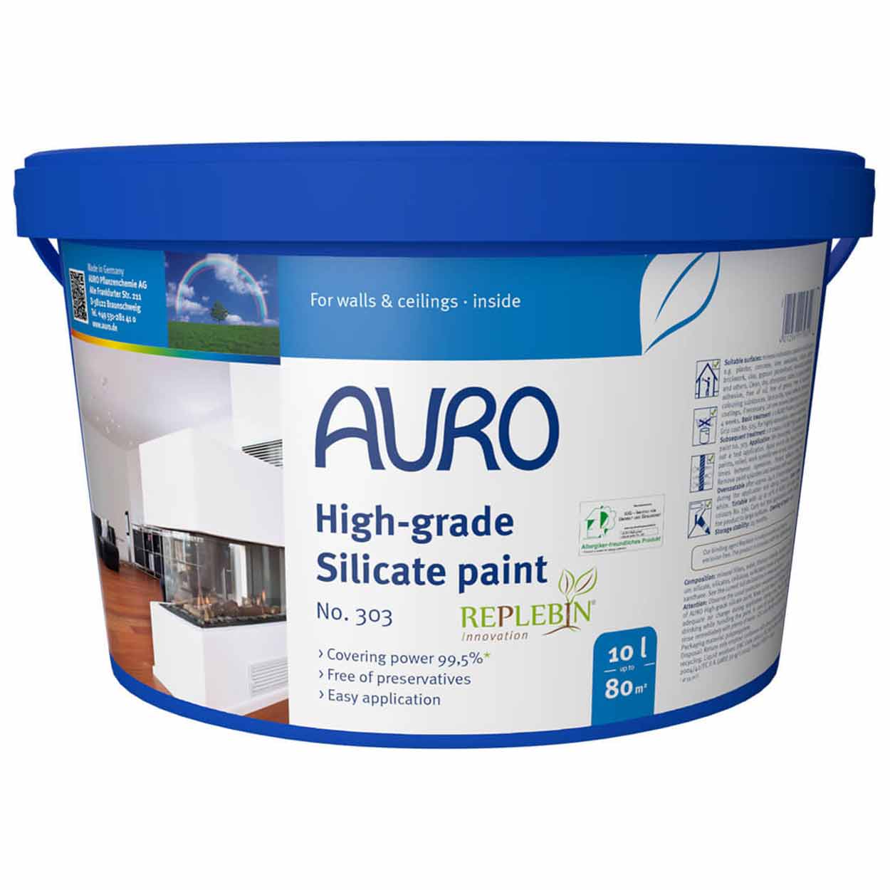Auro 303 High Grade Natural Silicate Paint