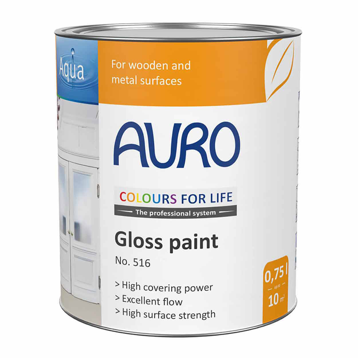 Auro Natural Gloss Paint for Wood - COLOURS - Interior & Exterior - Auro 516