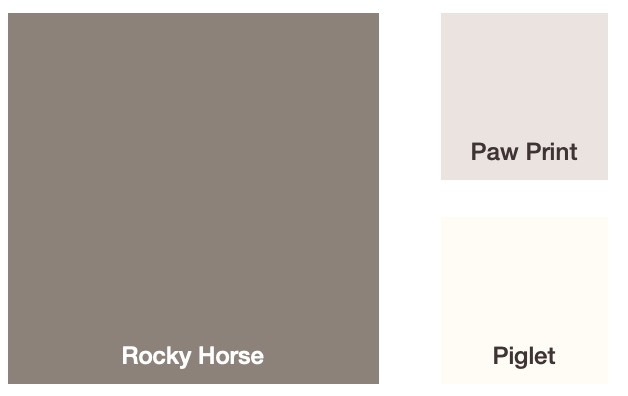 Neutral and brown paint colours