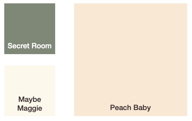 Peach and orange paint colours