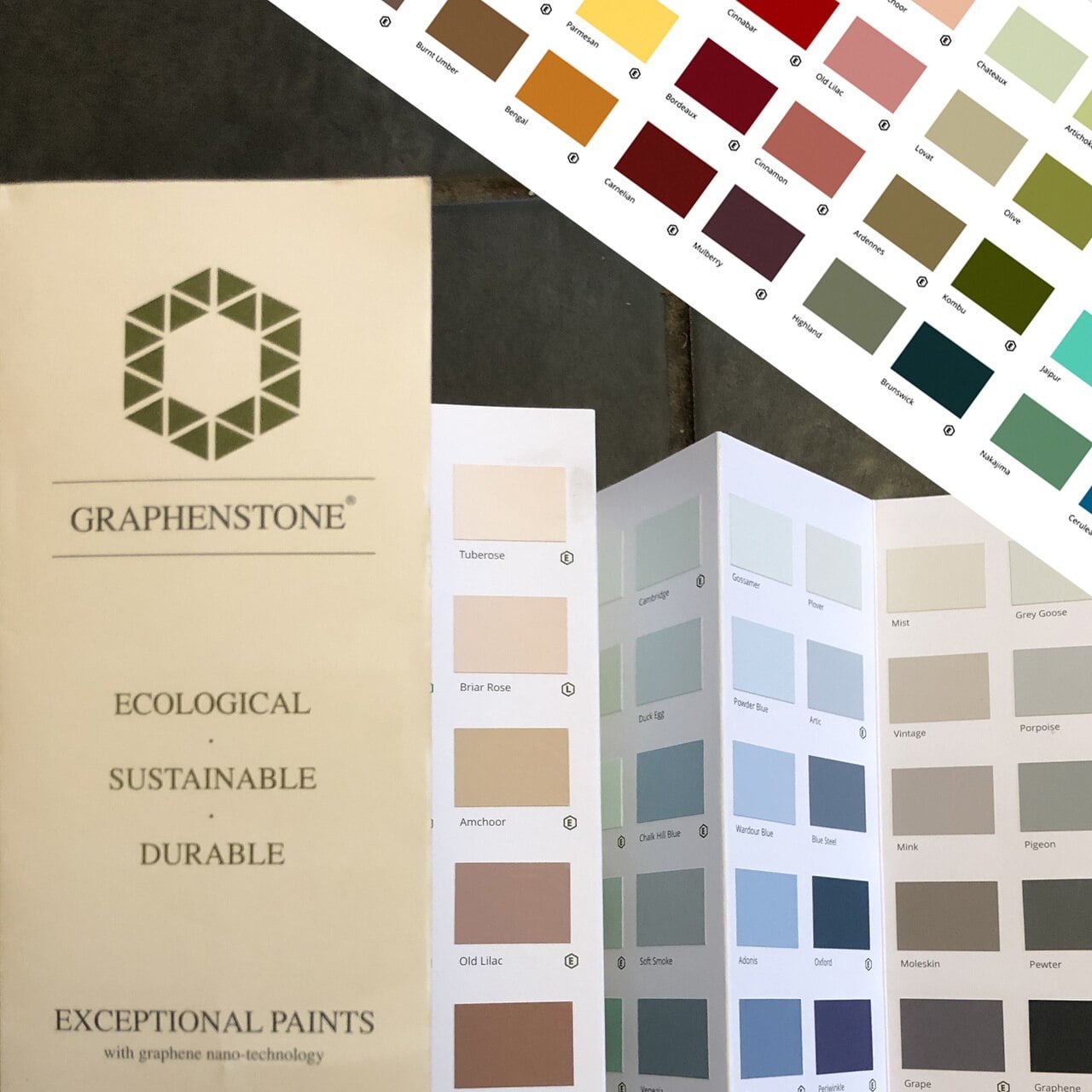 Graphenstone Natural Paint Colour Chart